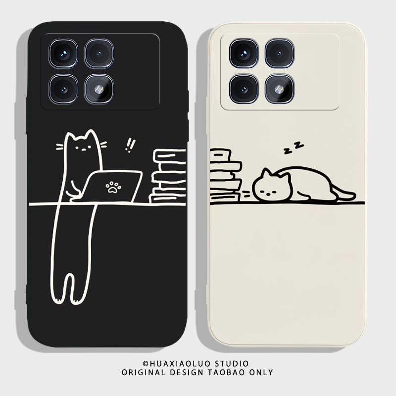 搬砖小猫红米系列液态硅胶男款潮