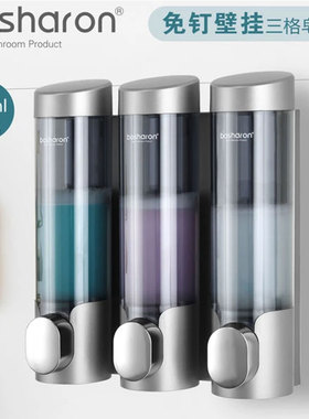 皂液器瓶按压壁挂式免打孔挂墙壁洗手液酒店宾馆洗发水沐浴露盒子