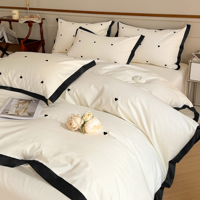 超柔轻奢200支A类纯棉四件套全棉春秋床单被套家纺床笠床上用品