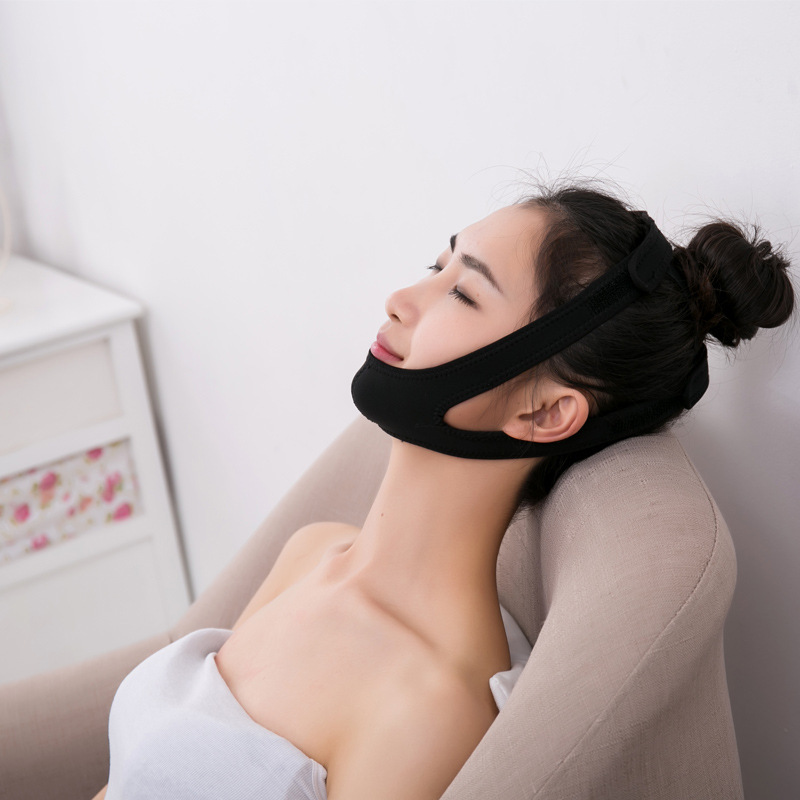 张口矫正器睡眠面罩瓜子V脸提拉紧致双下巴线雕头套脸垂口呼吸绷