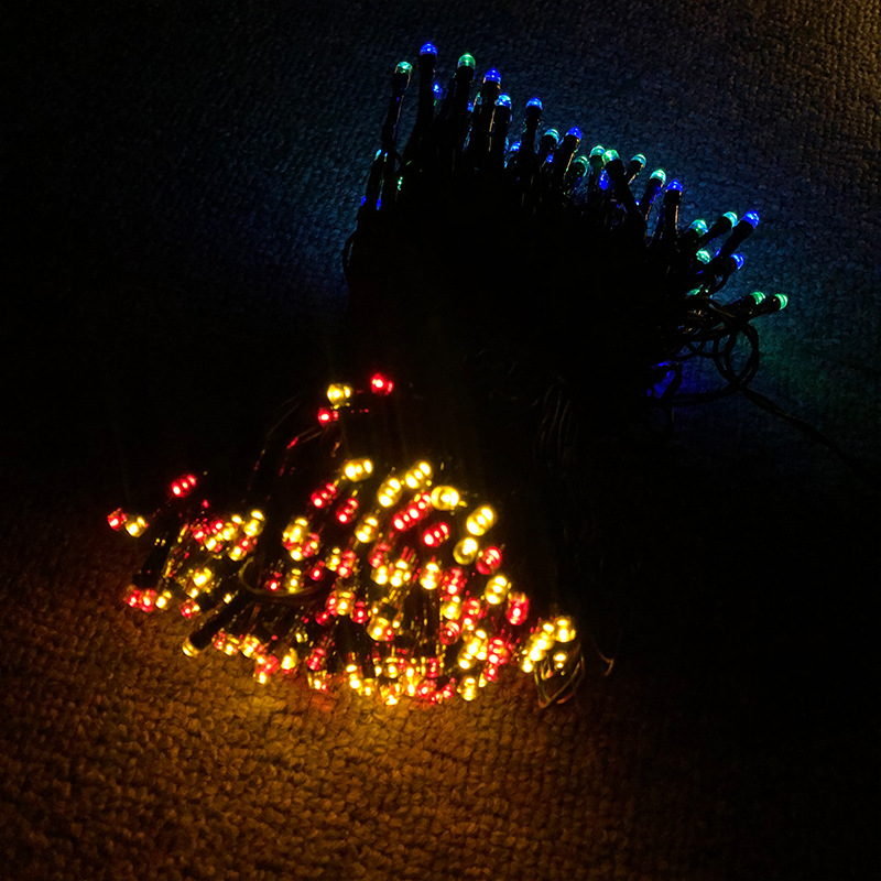 led灯串太阳能灯串 厂家直供户外庭院彩灯 圣诞户外节日装饰