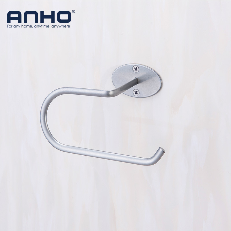 跨境 欧式简约免打孔免钉胶两用洗手间浴室卷纸架厕纸架纸巾架