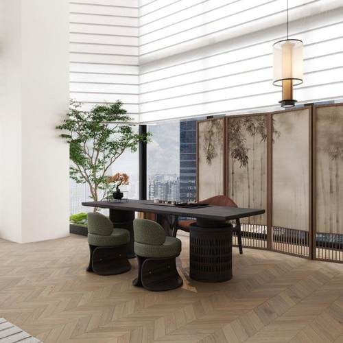 新中式茶台实木茶桌茶空间家用北美黑胡桃木现代轻奢泡茶桌椅组合