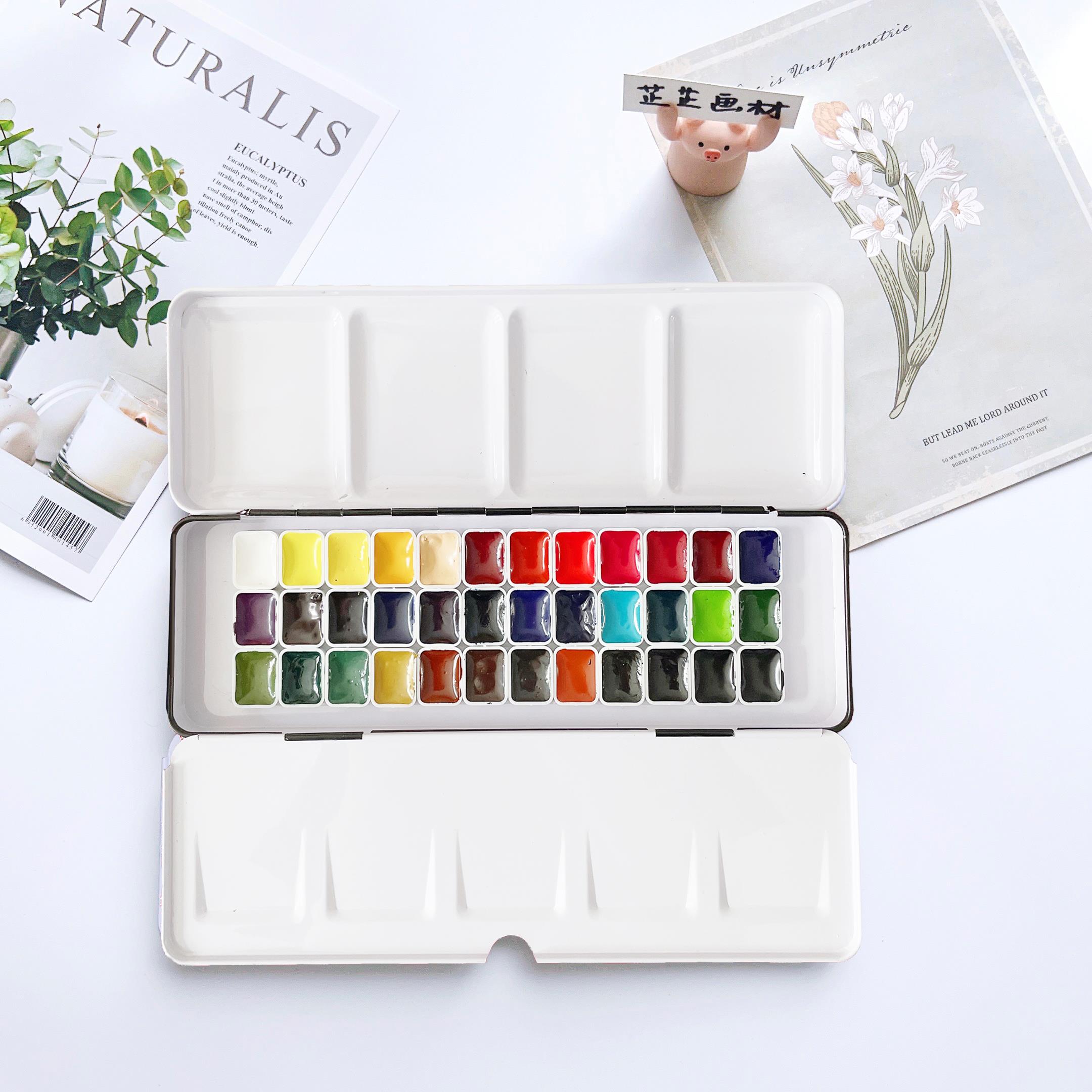 德国史明克水彩颜料分装史明克大师级学院级24色固体水彩2ml1ml