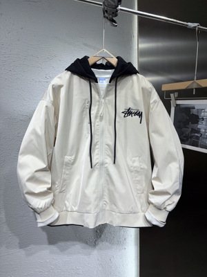 2026美式潮牌高街刺绣飞行夹克男春季棒球服可拆卸连帽情侣外套潮