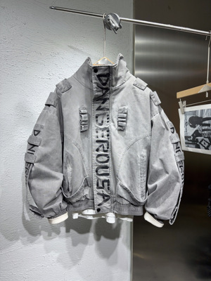 2025新款美式重磅水洗做旧加厚薄棉外套男工装风秋冬季二棉夹克潮