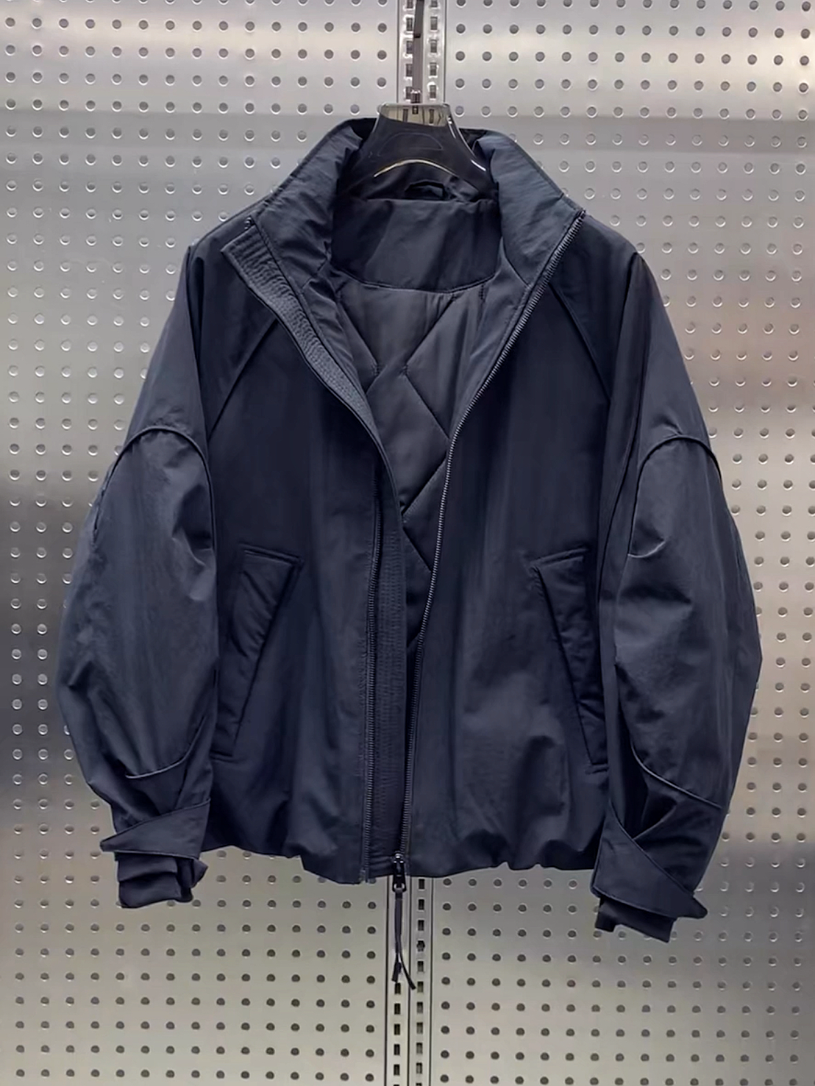 2025冬季新款立领棉服男潮牌时尚休闲痞帅高级感纯色保暖防风外套