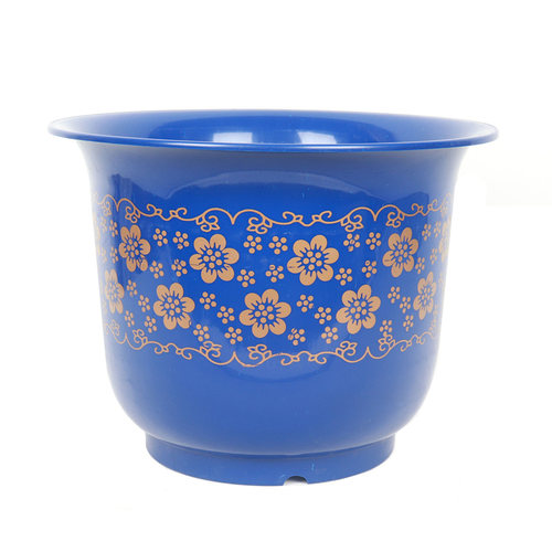 蓝色阳台盆栽月季清仓特价仿陶瓷