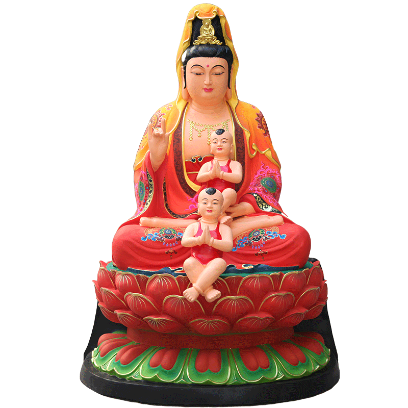 供奉寺庙观世音菩萨佛像送子娘娘