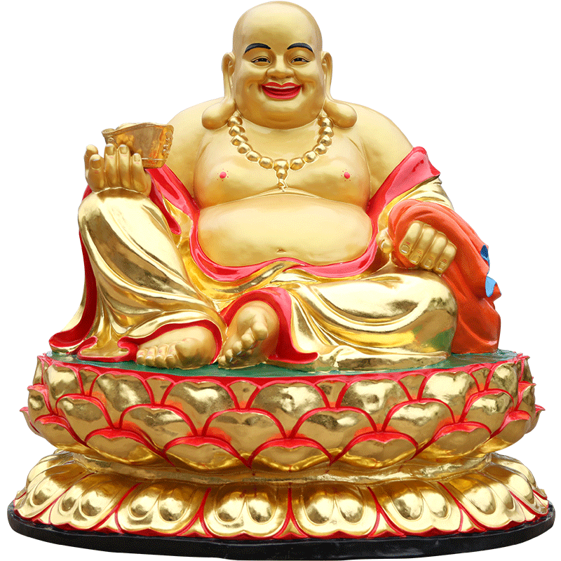 供奉弥勒佛树脂80cm开心寺庙