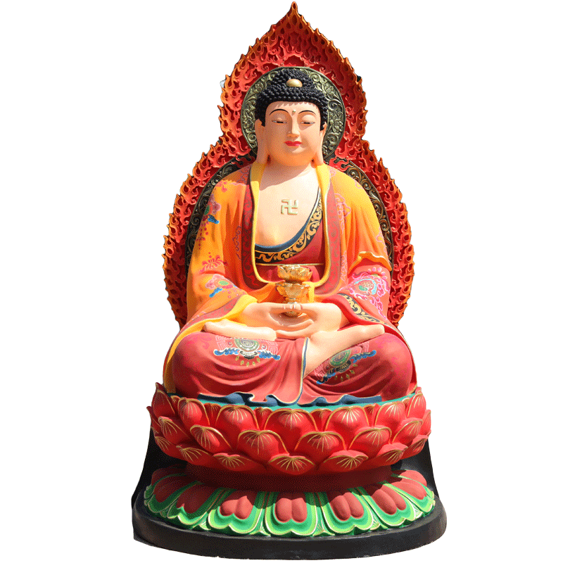 玻璃钢供奉树脂神像三宝佛