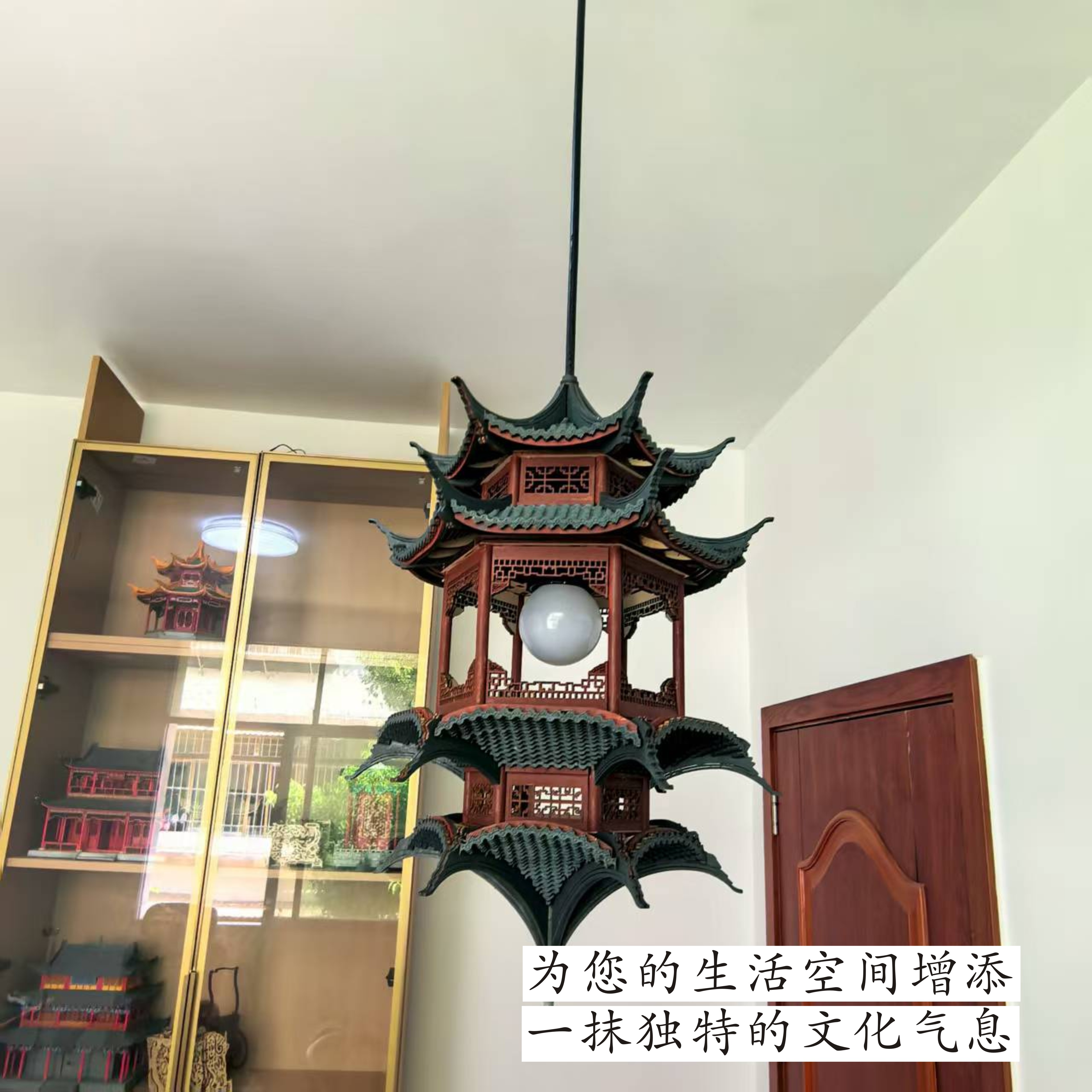 木质榫卯中国古建筑拼装模型