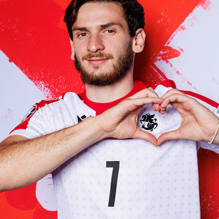 2024欧洲杯格鲁吉亚球衣 7号克瓦拉茨赫利亚22号米考塔泽足球服