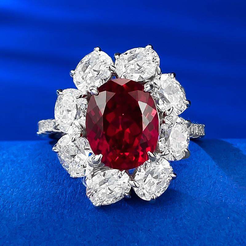 慕景珠宝 S925银镶嵌8*10mm鸽血红鸽子蛋满钻喜庆红色高碳钻女,饰品/流行首饰/时尚饰品新,银饰项链,淘宝优惠券,粉丝福利购,淘宝优惠卷