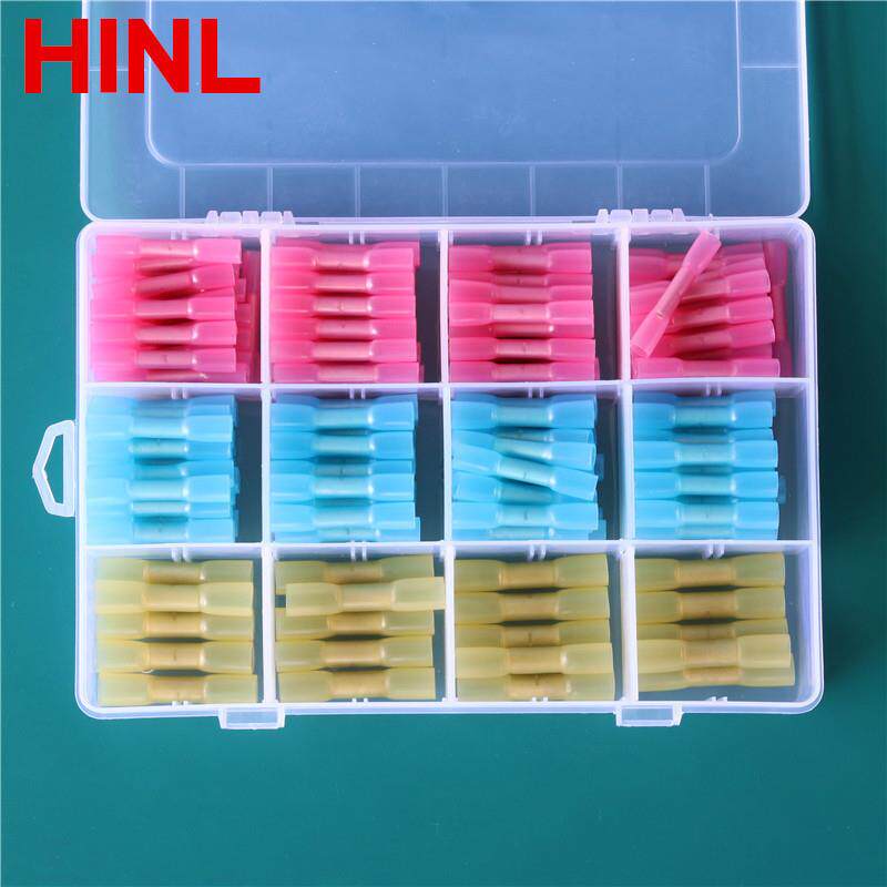 热缩防水端子盒装组合200pcs wire connectors冷压对接管接线端头