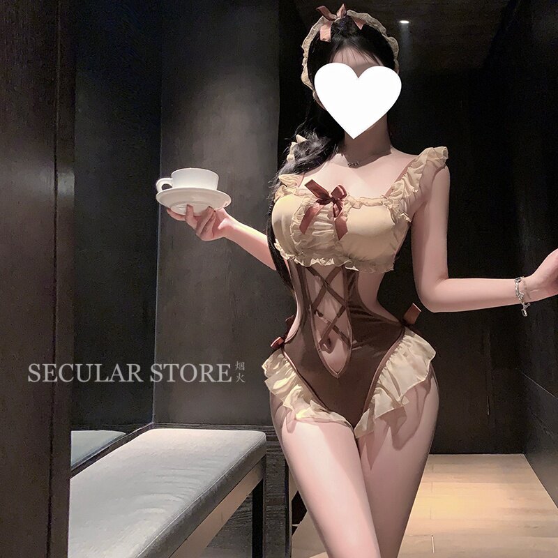 玩偶小胸 可爱蕾丝网纱蝴蝶结性感纯欲制服cosplay小胸情调内衣