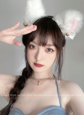 做你的猫 新款网红甜心兽耳发箍COS猫耳朵头饰日系可爱狐狸耳朵