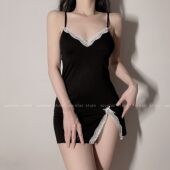 斩男裙带胸垫黑色性感情调女士趣味 单身也要入 烟火贩卖店