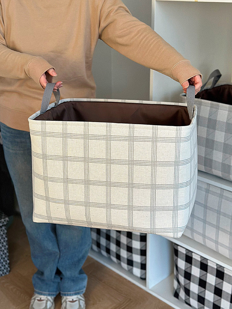 加厚织物可洗可折叠收纳篮宿舍衣物衣柜收纳篮脏衣服篮家庭零食收,收纳整理,收纳筐,淘宝优惠券,粉丝福利购,淘宝优惠卷