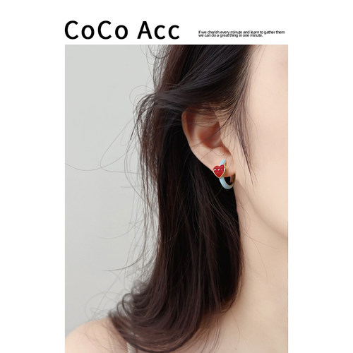 COCOACC白百何同款爱心耳夹