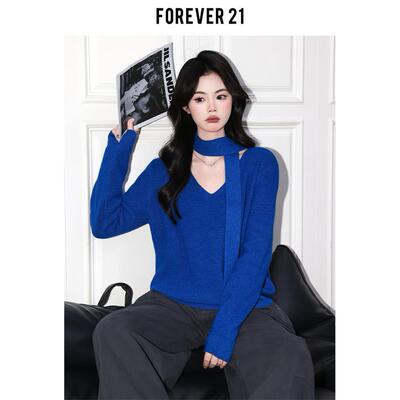 Forev21克莱因蓝别致飘带
