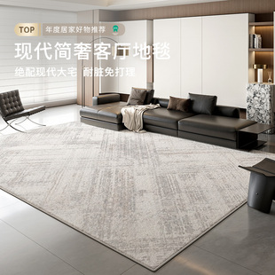 地毯客厅卧室现代简奢舒适高端仿羊绒地毯防水耐脏科技加厚地垫