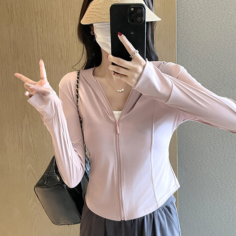 2026新款女防晒衣防紫外线夏季冰感透气户外薄款防晒服运动外套