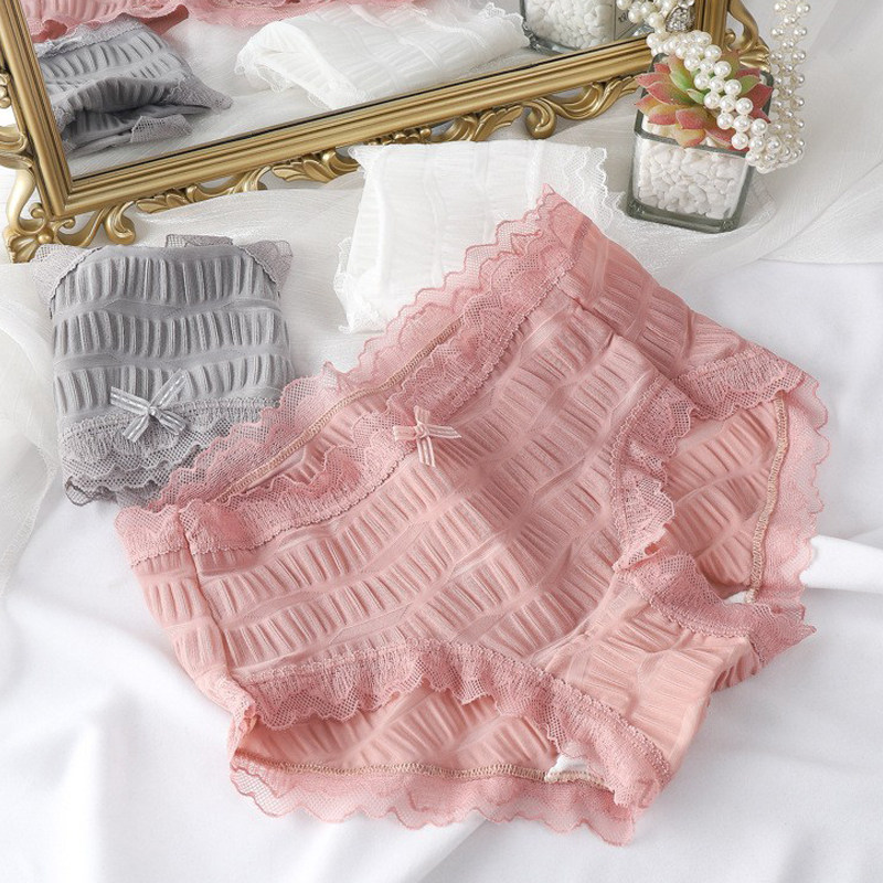 内裤女纯棉裆中腰舒适透气抗菌泡泡无痕无缝棉日系包臀少女生短裤,女士内衣/男士内衣/家居服,女三角裤,淘宝优惠券,粉丝福利购,淘宝优惠卷