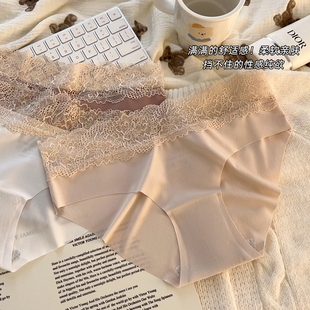 少女生三角裤 冰丝2025新款 女纯棉抗菌裆性感女士蕾丝夏季 无痕内裤