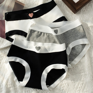 无痕女士三角裤 薄款 女100%纯棉裆柔软舒适中腰少女夏季 莫代尔内裤