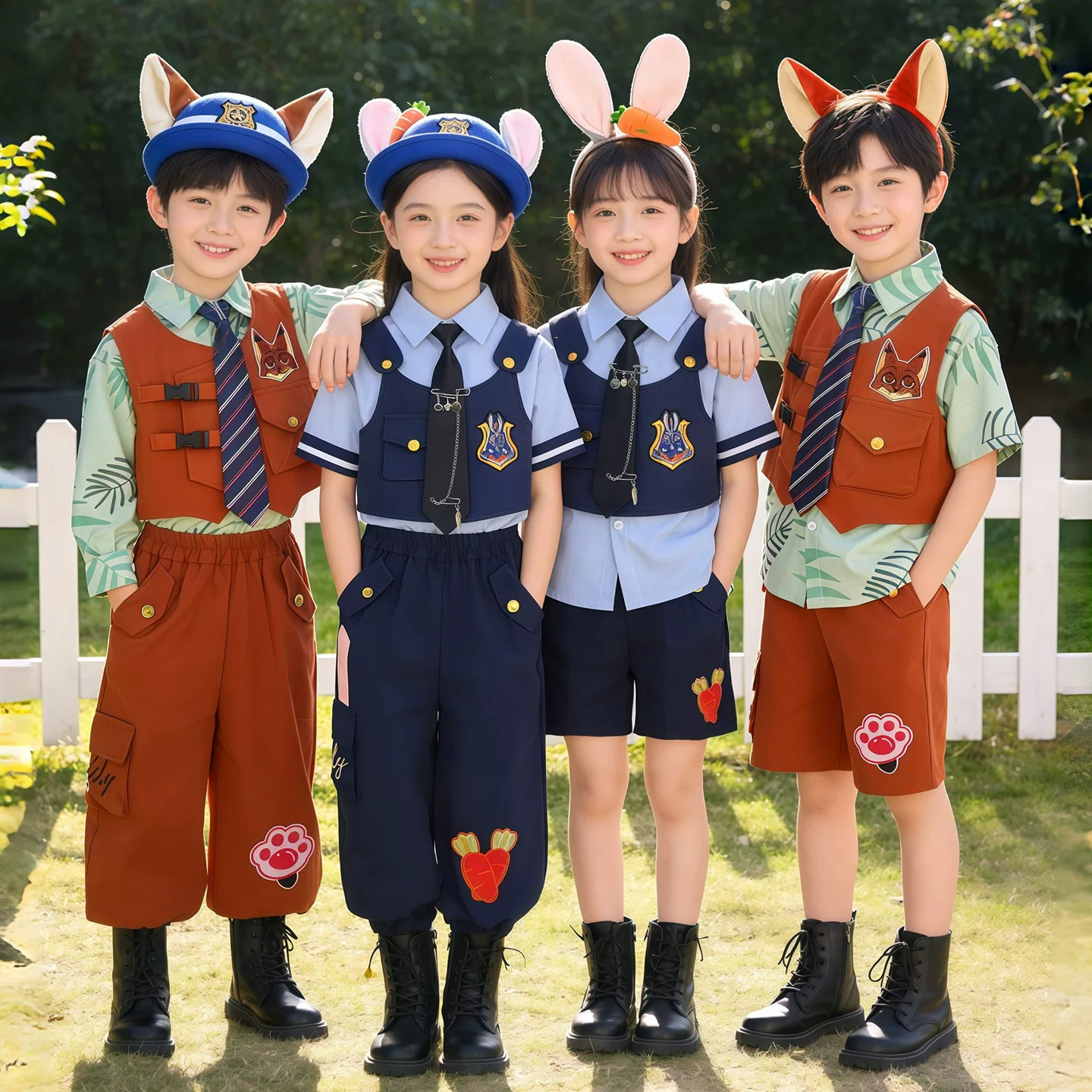 疯狂动物城尼克狐狸兔子警官服装图片
