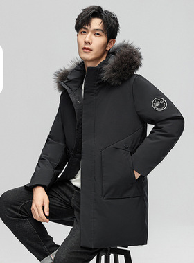 冬季新款90绒男装羽绒服外套山系户外加厚保暖青年男士羽绒服外套