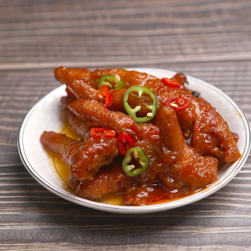 5斤商用酱香百合凤爪卤味鸡爪速冻半成品熟食港式早茶茶楼点心