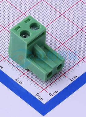 KF2EDGK-5.08-2P-AA绿色拔插式接线端子5.08mm 1x2P