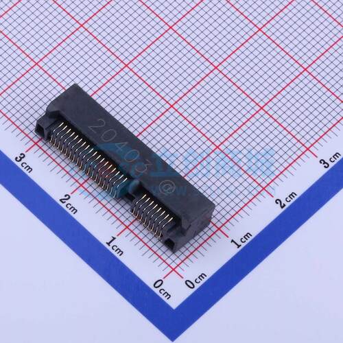 PCIE-52P56H  XUNPU(讯普) 封装 SMD,P=0.8mm,卧贴PCI/PCIe连接器
