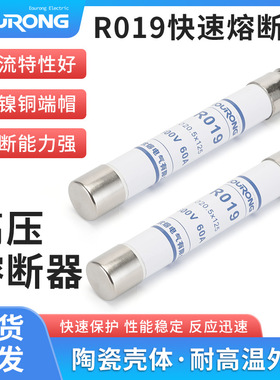 RO19H熔断器陶瓷壳体保险丝2A熔断器高压插片式限流型