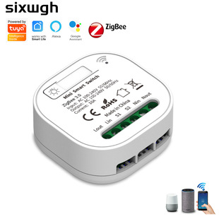 涂鸦zigbee 3.0通断器无线433自发电16A暗藏式定时Alexa语音控制