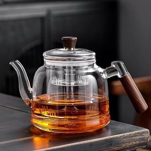 新款电磁炉专用玻璃煮茶壶加厚耐高温蒸煮一体内胆大号烧水器保温