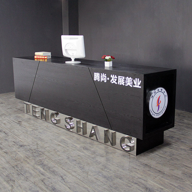 工业风收银台吧台健身房台球厅舞蹈工作室前台柜美发美业店接待台