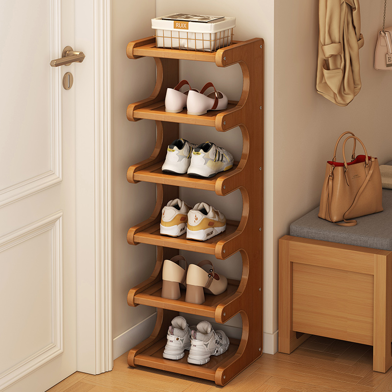 竹海明珠小窄门口鞋架简易鞋柜
