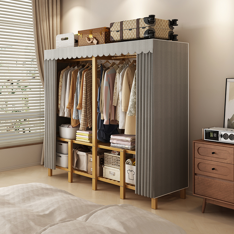 卧室衣柜竹海明珠楠竹折叠