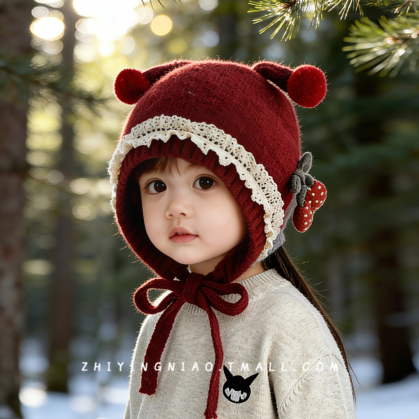 织婴鸟旗舰店保暖加厚针织护耳帽