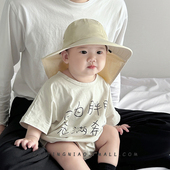 宝宝帽子夏季 薄款 防晒帽婴儿遮阳帽防紫外线儿童披肩帽男童太阳帽