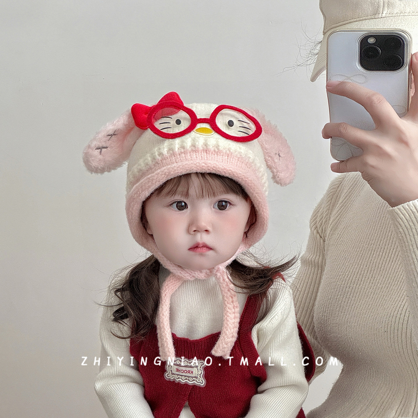 婴儿帽子秋冬季针织帽可爱超萌卡通宝宝护耳帽加厚保暖女童毛线帽,童装/婴儿装/亲子装,帽子,淘宝优惠券,粉丝福利购,淘宝优惠卷