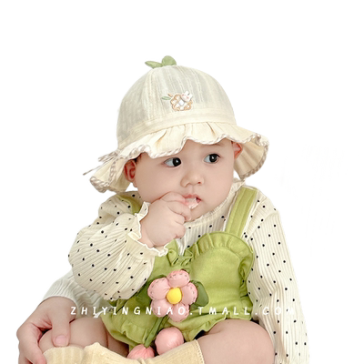 春秋季小月龄宝宝外出帽子