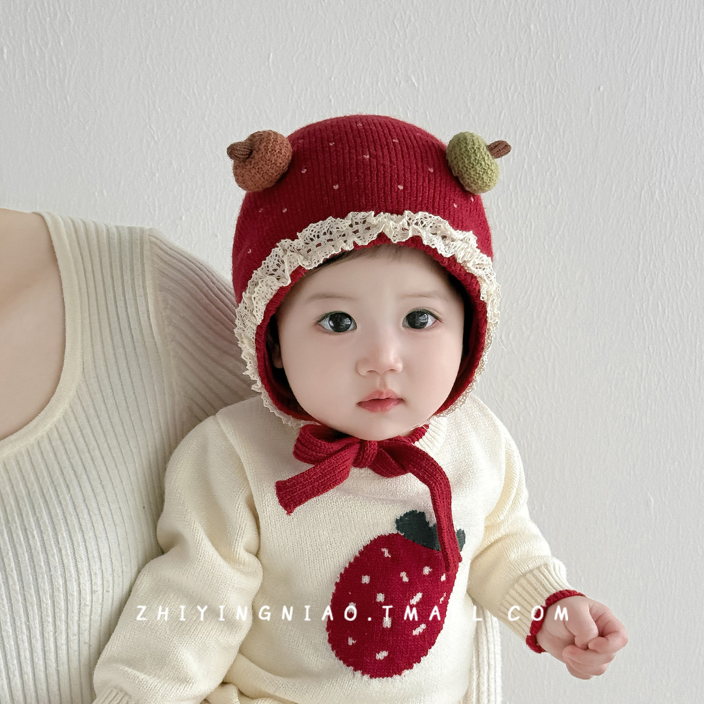 婴儿帽子秋冬季针织帽可爱超萌护耳帽婴幼儿外出保暖防风毛线帽子,童装/婴儿装/亲子装,帽子,淘宝优惠券,粉丝福利购,淘宝优惠卷