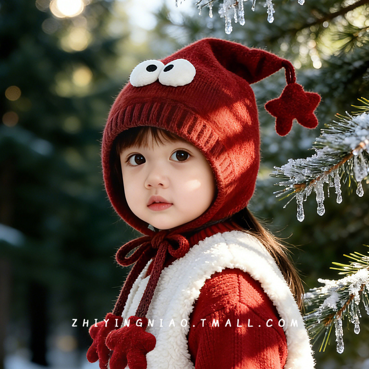 儿童帽子冬季韩版精灵帽加厚保暖毛线帽男童女宝宝外出防风护耳帽,童装/婴儿装/亲子装,帽子,淘宝优惠券,粉丝福利购,淘宝优惠卷