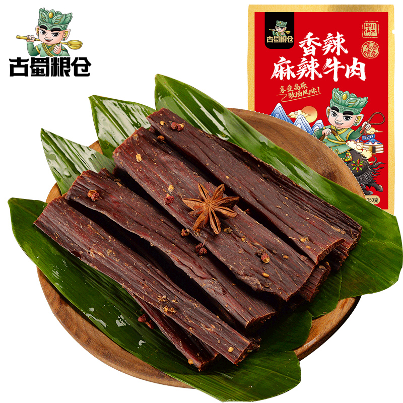 古蜀牦牛肉干手撕風干麻辣五香阿壩州四川特產非西藏內蒙牛肉干_古蜀旗艦店_零食/堅果/特產