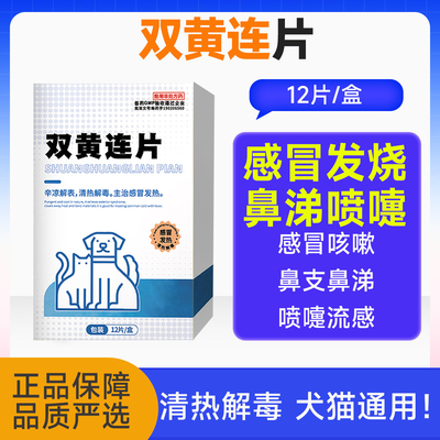 宠物双黄连片打喷嚏感冒