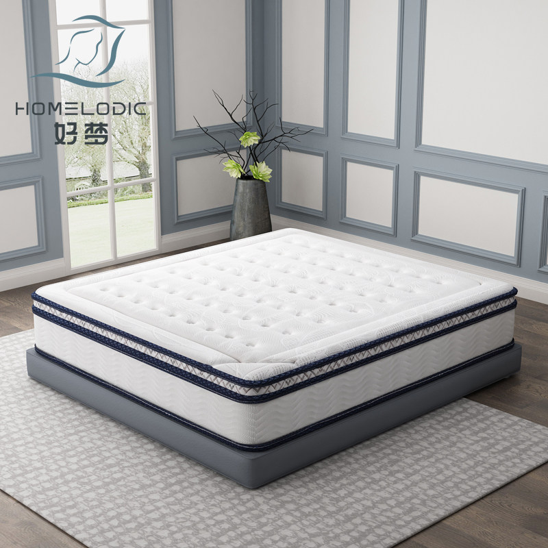 好梦席梦思床垫旗舰店官方独立弹簧乳胶床垫软硬两用1.8m双人垫子